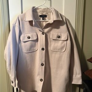 Forever 21 Cream Shirt/Jacket